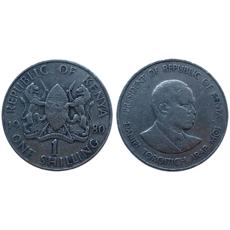 1 шиллинг 1978-1989 Кения