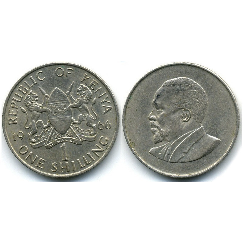 1 шиллинг 1966-68 Кения