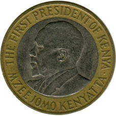 10 шиллингов 2005-2009, Кения