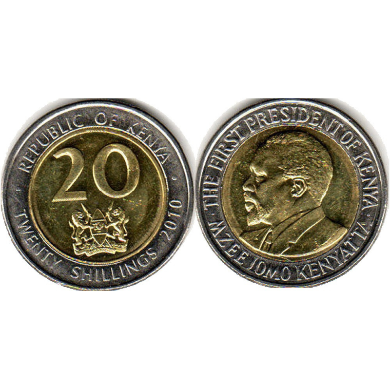 20 шиллингов 2005-2010 Кения