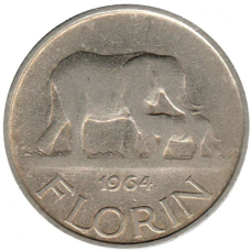 1 флорин 1964, Малаві