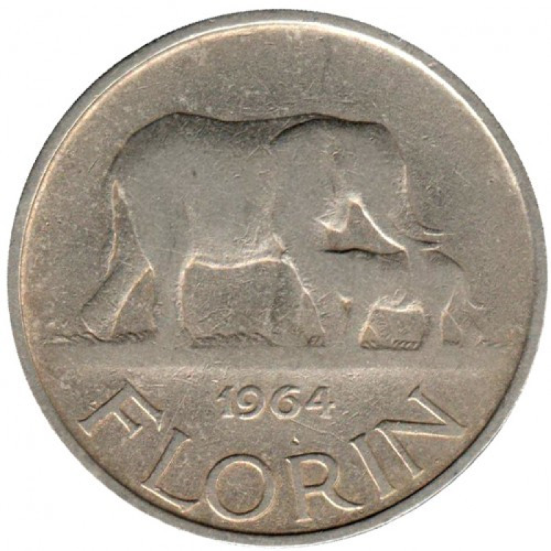 1 флорин 1964, Малаві