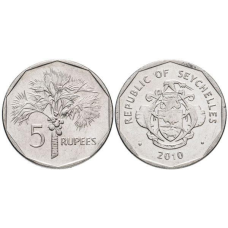 Seychelles Сейшельські О Сейшели — 5 Rupees 2010