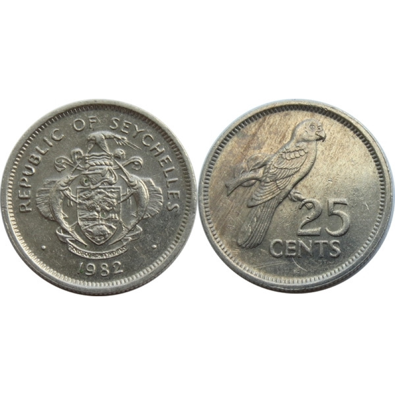 Seychelles Сейшельські О Сейшели — 25 Cents 1982-2003 Seychelles Сейшельські О Сейшели — 25 Cents 1982-2003