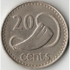 20 центов 1969-1985 - Елизавета II, Фиджи