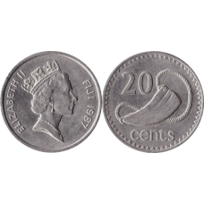 20 центов 1986-2010 - Елизавета II, Фиджи