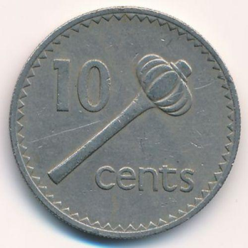 10 центов 1986-2006 - Елизавета II, Фиджи 10 центов 1986-2006 - Елизавета II, Фиджи