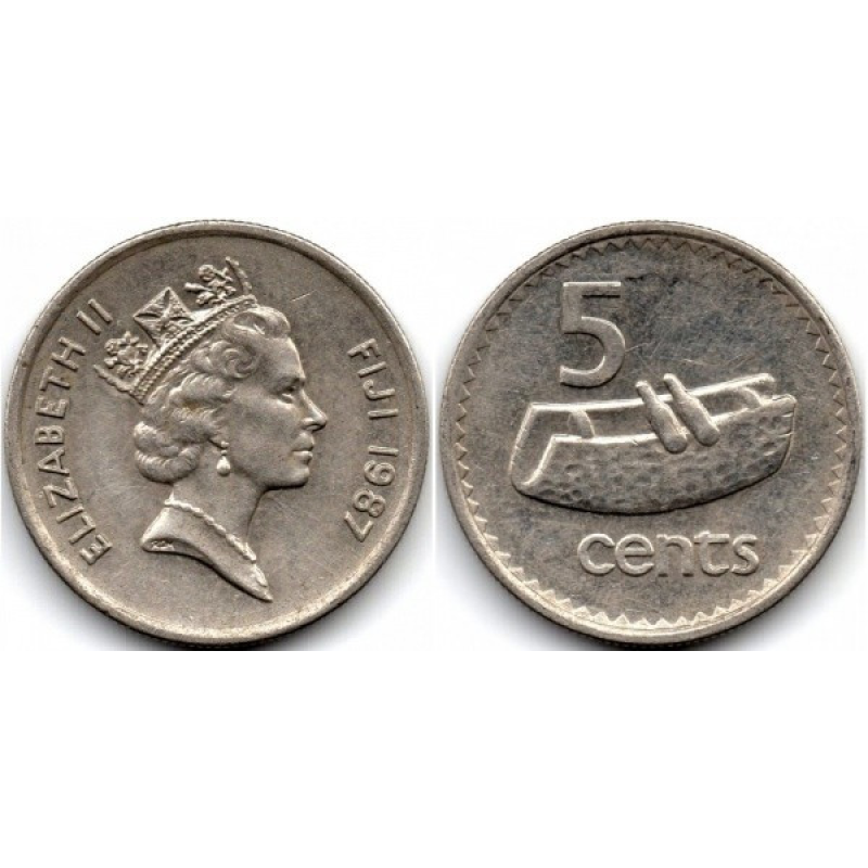 5 центов 1986-2010 - Елизавета II, Фиджи