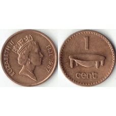 1 цент 1986-1987 - Елизавета II, Фиджи