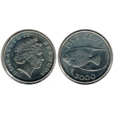 5 центов 1999-2020 - Елизавета II, Бермуды