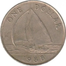 1 долар 1988-1997 Бермуди