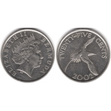25 центов 1999-2020 - Елизавета II, Бермуды
