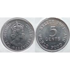 5 центів 1981 - Всесвітній день продовольства, Беліз