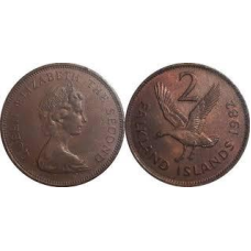 Фолклендських островів 2 пенси 1974-1999 г