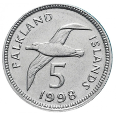 5 пінсів 1998-1999 — Софія II, Фолклендські острови