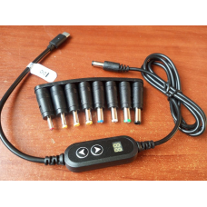 Кабель, що підвищує USB 5V — DC to 5V/9V/12V з перемикачем, з перехідниками 8 шт.