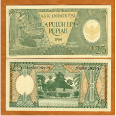 Індонезія / Индонезия / Indonesia 25 Rupiah 1964 Pick 95 UNC