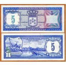 Нідерландські Антили / Нидерландские Антилы / Netherlands Antilies 5 Gulden 1984 Pick 15b UNC