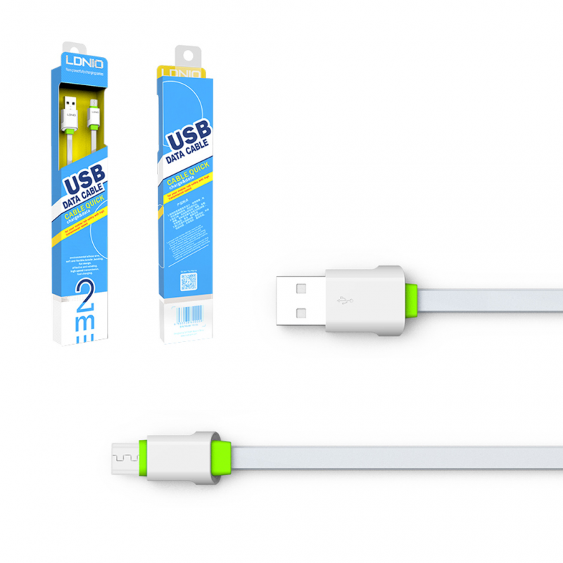 Кабель LDNIO LS01 USB - Lightning 2м Кабель LDNIO LS01 USB - Lightning 2м