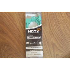 Кабель E-Cable HDMI - HDMI 1,5 м Slim круглий блакитний