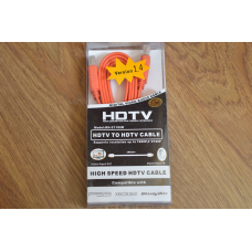 Кабель E-Cable HDMI - HDMI 1,5 м плоский червоний
