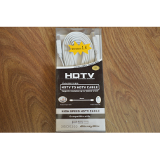 Кабель E-Cable HDMI - HDMI 3м плоский білий