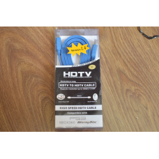 Кабель E-Cable HDMI - HDMI 3m синій плоский