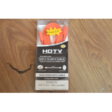 Кабель E-Cable HDMI - HDMI 3m червоний плоский