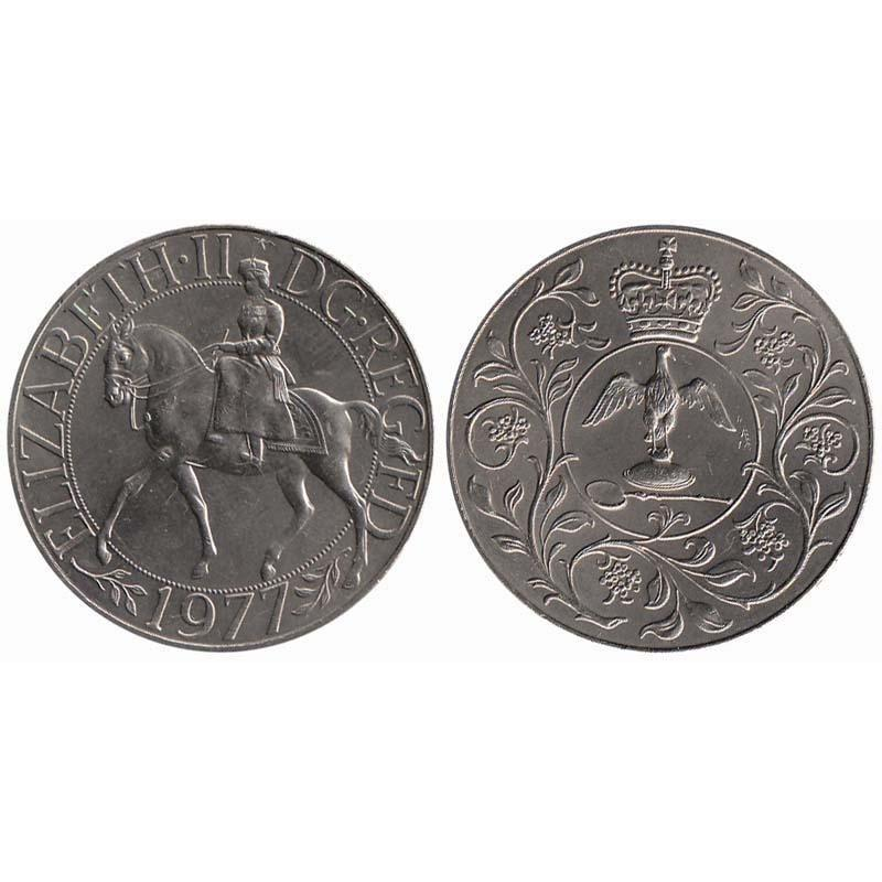 Великобританія, 25 пенсів, 1977, XF-aUNC 25 років коронації Елизавети II Великобританія, 25 пенсів, 1977, XF-aUNC 25 років коронації Елизавети II