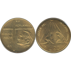 Ватикан, 20 лір, 1983