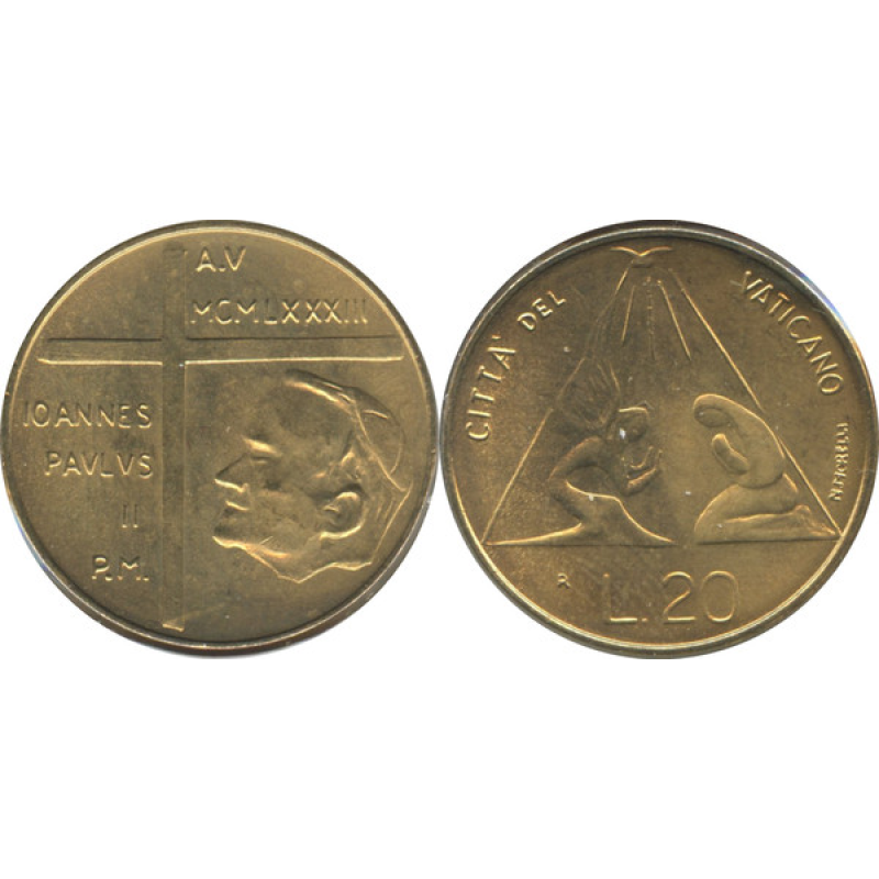 Ватикан, 20 лір, 1983