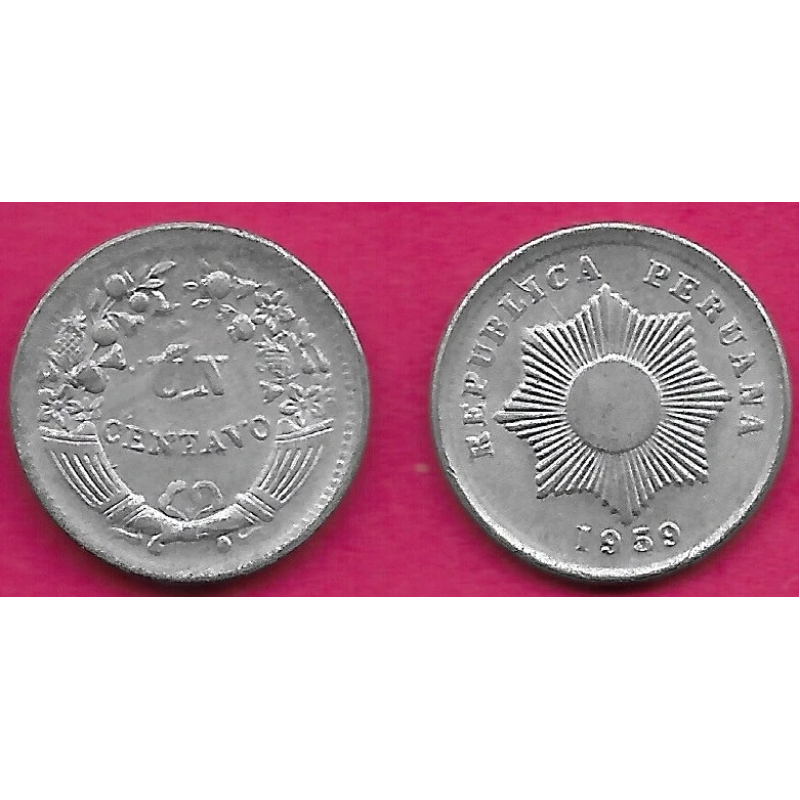 Перу 1 синтаво 1959 aUNC (БД) Перу 1 синтаво 1959 aUNC (БД)