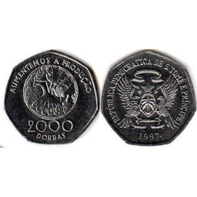 Сан-Томе і Принсіпі, 2000 добр, 1997 Сан-Томе і Принсіпі, 2000 добр, 1997