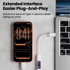 Перехідник адаптер USB Type-C F/F (16K 60Hz, PD240W, 80Gbps)