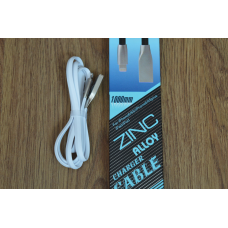 Кабель E-cable USB — Lightning Flat Series білий 1 м