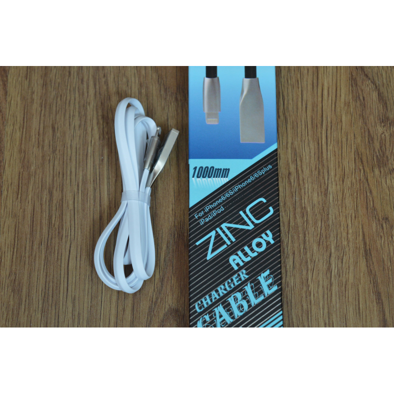 Кабель E-cable USB — Lightning Flat Series білий 1 м Кабель E-cable USB — Lightning Flat Series білий 1 м