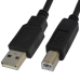 Шнур USB штекер A - штекер В, v.2.0, діам.- 4.5 мм, 5м, чорний Шнур USB штекер A - штекер В, v.2.0, діам.- 4.5 мм, 5м, чорний