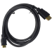 Шнур HDMI (штекер HDMI штекер mini HDMI), “позолочений“, діам.-6,0 мм, 1,5 м, чорний