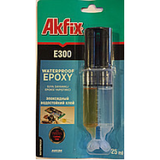 Клей епоксидний водостійкий Akfix E300 28,4 гр. (шприц)
