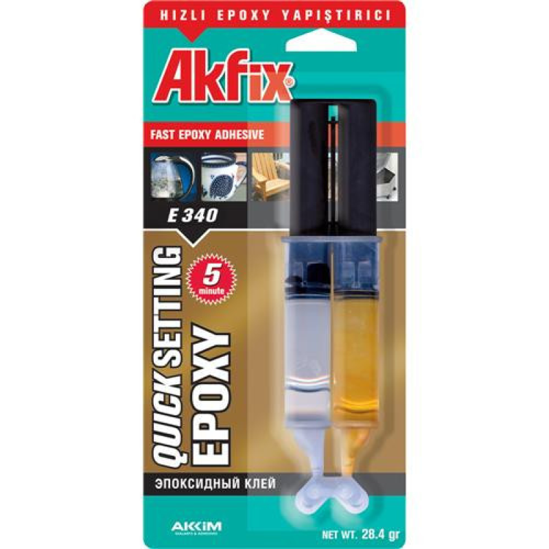 Клей епоксидний Akfix E340 (шприц)