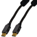 Шнур HDMI (штекер-штекер), v.1.3В, “позолочений“, діам.-8 мм, фільтра + сітка, у коробці, 3 м, COMP
