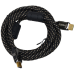 Шнур HDMI (штекер-штекер), v.1.3В, “позолочений“, діам.-8 мм, фільтра + сітка, у коробці, 5 м, COMP