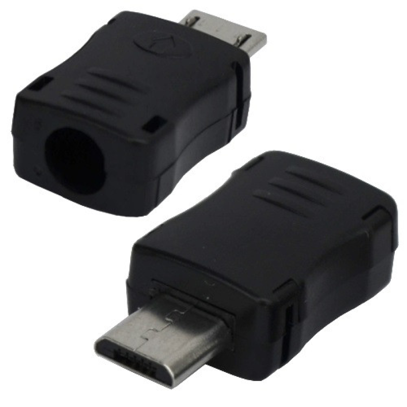 Штекер miсro USB (к Samsung) , под шнур, пластик Штекер miсro USB (к Samsung) , под шнур, пластик