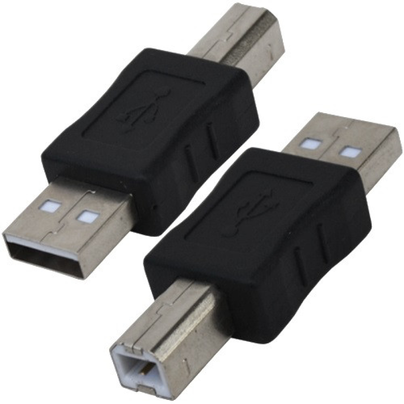 Перехідник USB, штекер А - штекер В Перехідник USB, штекер А - штекер В