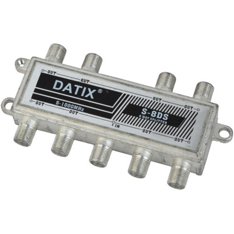 Сплиттер (Splitter) ТВ 8-way 5-1000MHZ, корпус металл Сплиттер (Splitter) ТВ 8-way 5-1000MHZ, корпус металл