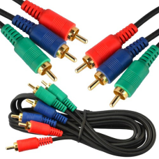 Шнур компонентний, 3 RCA х 3 RCA, gold, діам.-4+4+4 мм, 1,5 м