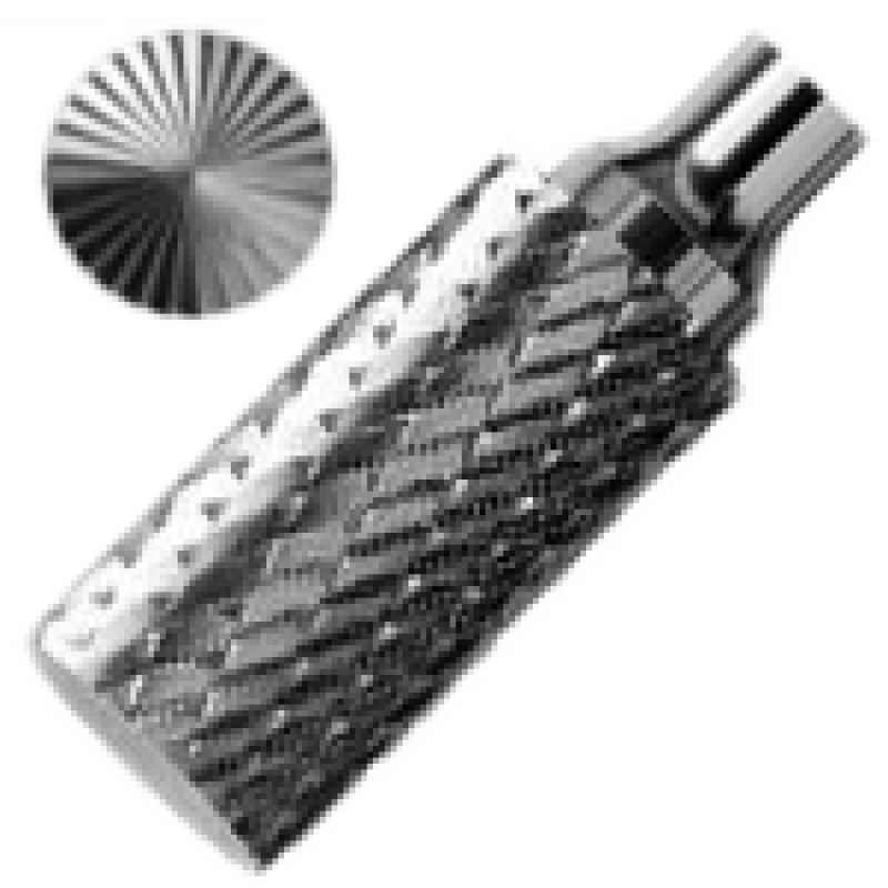 Борфреза тип B (циліндр з торцевим зубом) 8x20x6 mm