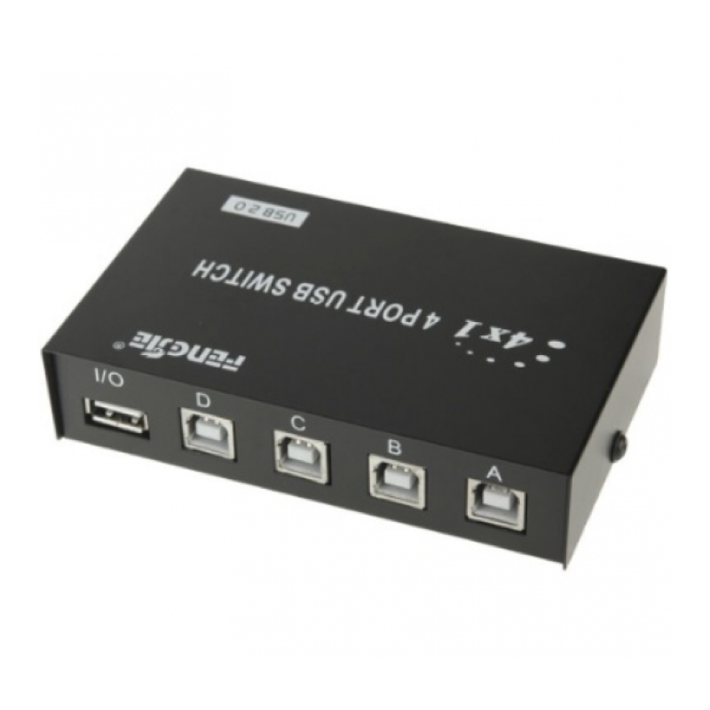 Комутатор 4 Port USB 2.0 PC to Scanner Printer Sharing Switch Box