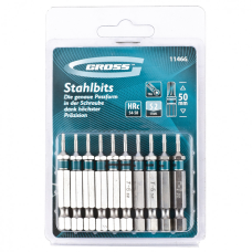 Набір біт TORX 6х50, сталь S2, 10 шт GROSS