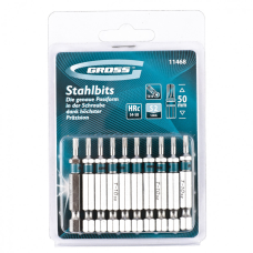 Набір біт TORX 10х50, сталь S2, 10 шт GROSS